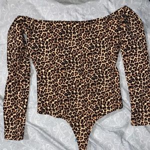 American Apparel Leopard bodysuit